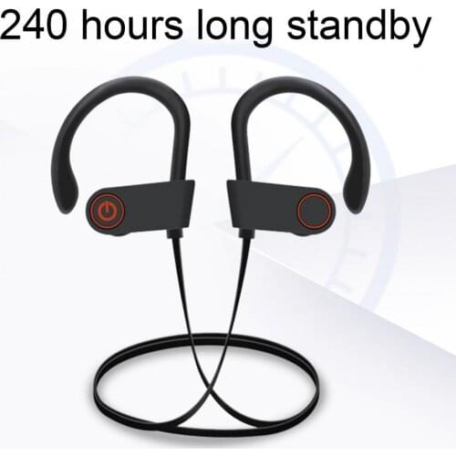 U8 Bluetooth Earphone Multipoint Connection Waterproof Built-in Mic Touch Control Sports Earphone for Sports Consumer Electronic