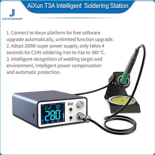 JC AIXUN Smart Soldering Station T3A Support T3A-936 T3A-T12 T3A-245 Handle Soldering Iron Tips Electric Welding Iron Station