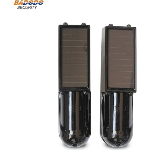 IP66 Waterproof Solar Powered 433MHz Wireless Infrared Beam Sensor Detector Alarm 100m Distance for GSM WiFi Home Alarm Burglar