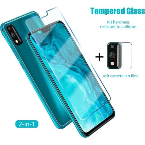 2in1 Camera Screen Protector for Honor 10 Lite 10i 8X 9X 10X 9 Protective Glass on Huawei Honor 20 Pro 30 Lite 8A 9A Phone Glass