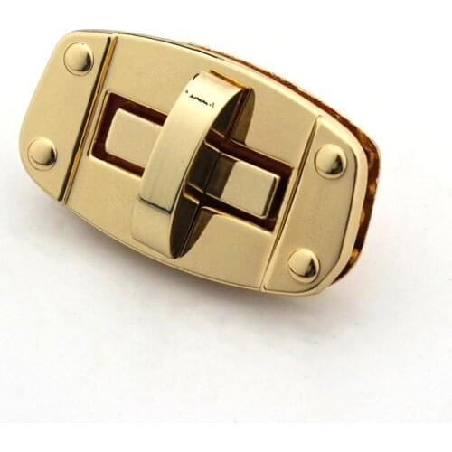 1pcs Metal Turn Lock Oval Fashion Durable Twist Lock Clasp Leather Craft Women Bag Handbag Shoulder Bag Purse DIY Hardware Alloy