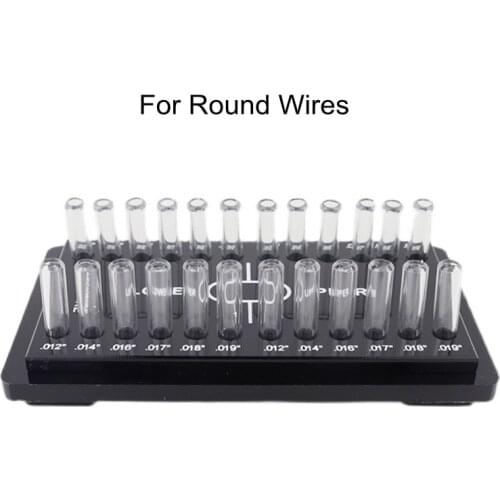1pcs Dental Orthodontic Arch Wire Holder Organizer Storage Box Super Wires Case Round