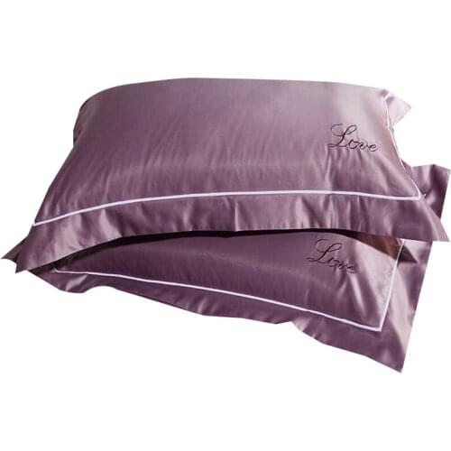 2 pcs 100% nature mulberry Silk pillowcase envelope pillowcases pillow case for healthy standard queen king multicolor