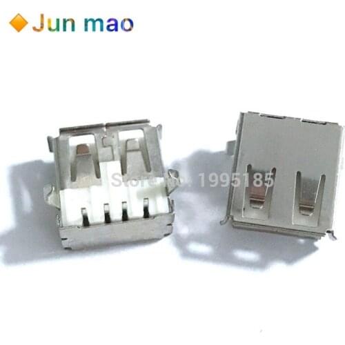 20Pcs USB Type A Standard Port Female Solder Jacks Connector PCB Socket USB-A type Female 4 Pin USB Type A Standard Port Female