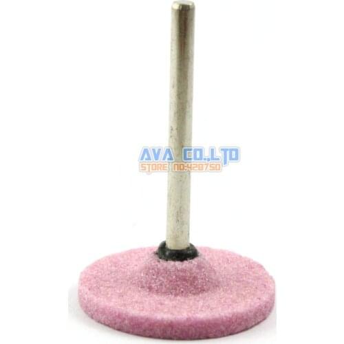 20 Pieces 25x3mm Mounted Point Pink Aluminum Oxide Abrasive Grinding Stone Wheel 3mm Shank