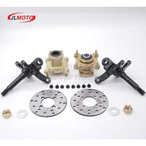 1SET 4 Stud Steering Strut Knuckle Spindles with 108mm Brake Disc Wheel Hub Fit For DIY Electric ATV UTV Golf Buggy Bike Parts