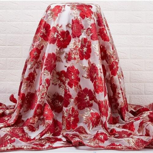 Zhenguiru African Lace Fabric Nigerian Lace Fabric 2021 Embroidery African Gilding Cord Lace Fabrics Women Desses Wedding A 2358