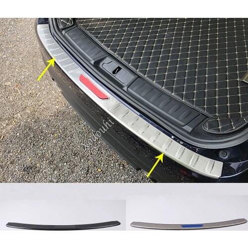 Car External Rear Bumper Trim Frame Cover Detector Stainless Steel Plate Pedal For Jaguar F-PACE F Pace 2016 2017 2018 2019 2020