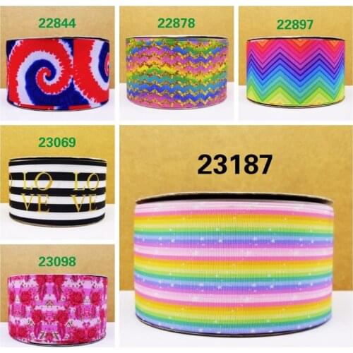 Free shipping 50 yard cartoon printed grosgrain ribbon 22844