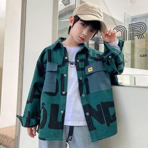 Boys Clothes Children Cotton Hooded Jacket Kids Boy Zipper Coat Children Letter Print Coat Kids Tops Teenage Boy Outerwear 6 8 Y