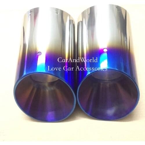 For Mazda 3 6 CX-3 CX-4 CX-5 CX-8 CX-9 Tail pipe auto exhaust tip muffler Trim Exterior Stainless Steel Car-Styling Accessories