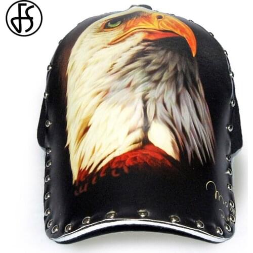 FS 5 Panel Animal Cap Eagle 3D Printing Baseball Caps For Men Women With Rivet Streetwear Freedom Dad Hat 2019 Gorra Animales