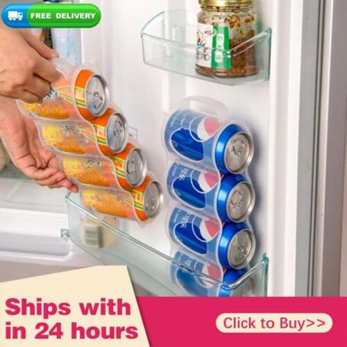 Kitchen Refrigerator Storage Box Kitchen Accessories Beverage Space-saving Finishing Storage Containers Four Case Organizer