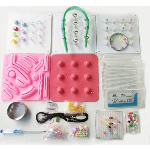 Laparoscopic Simulator Training Module Equipment Laparoscopy Instrument Surgical Suture Pad Nurse Teaching Medical Science Tools