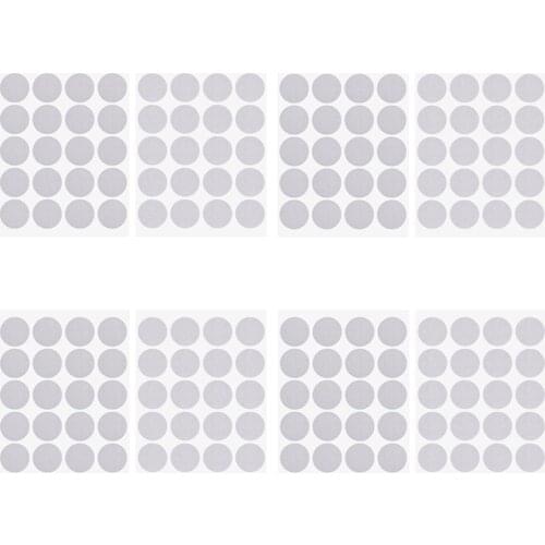 70/100 Pairs Self Adhesive Fastener Tape Hook and Loop Tape Dots Sticker Nylon Velcro Round Coins Strong Glue White 10/15/20mm