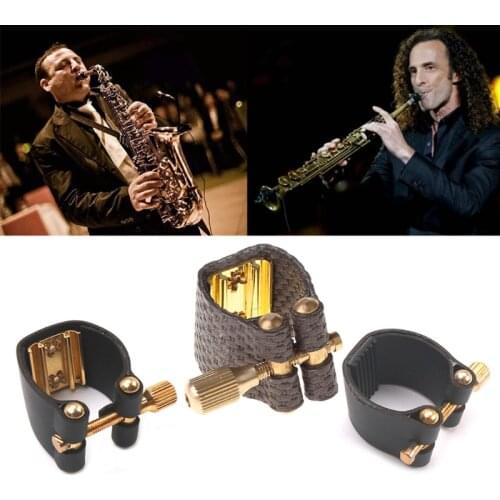 RXBC 1Pc Alto Sax Ligatures Fastener Durable for Saxophone Rubber Mouthpiece Parts