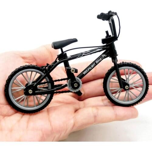Mini 1:12 Alloy Bicycle Model Diecast Metal Finger Mountain bike Racing Toy Bend Road Simulation Collection Toys for children