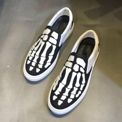 Mens Casual Shoes Punk Style Loafers Breathable Slip On Summer Flat Shoes ( No Box ) 23#50/10D50