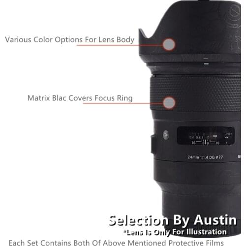 Lens Decal Skin For Sigma 24 1.4art Sony Mount Protector Wrap Anti-scratch Sticker Cover Case