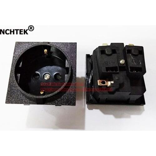 NCHTEK 16A 250V Germany European AC Power Socket Korea Wiring Receptacle Power Outlet Schuko/Free Shipping/2PCS