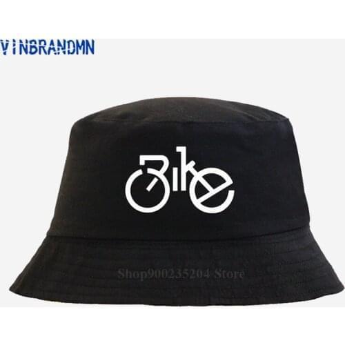 New summer hat 100% Cotton Bike Bucket hat Original Design Logo Print Cool Creative Design Fishing hat Summer Simple Graphic hat