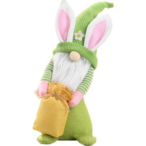 Plush Doll Lovely Christmas Decoration Soft Faceless Easter Bunny Doll for Festival