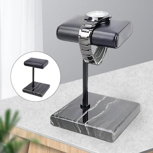 Handcrafted Leather & Marble Watch Display Stand, Wonderful and Extraordinary Gift for Boyfriend, Husband, Brother or Cousin