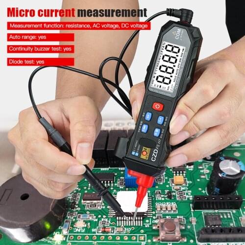 FSH1 Professional Digital Multimeter Pen Type Meter 600V Digital Multimeter Tester AC DC Resistance Voltage NCV Smart Tester