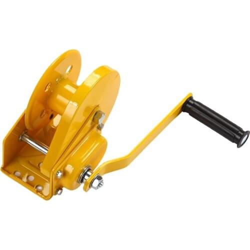 1200lbs hand brake winch manual cable winch coating plate small winch