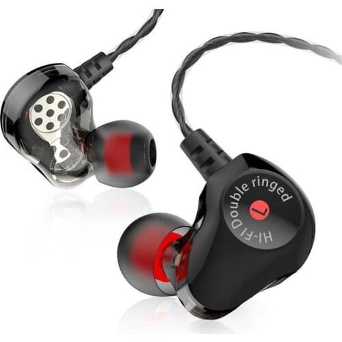 Sports In-ear Quad-core Dual Coils Heavy Subwoofer Mobile Phone Ear Bud Earphone