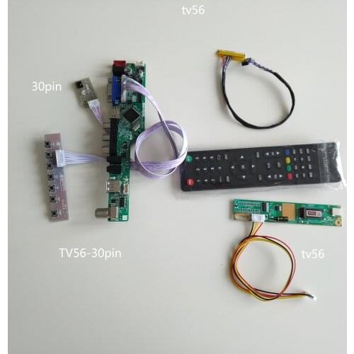 TV TV56 AV VGA USB LCD LED driver Controller board kit diy For LP154WX4(TL)(AB)/TLB1 1280*800 15.4" panel screen