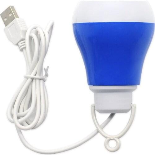 USB portable LED bulb DC 5V 5W white light LED bulb light LED spotlight for outdoor camping cycling picnic