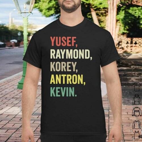 Yusef, Raymond, Korey, Antron, Kevin. TV Play When They See Us T-Shirt Mens Summer Cotton Short Sleeve O-Neck T Shirt S-3XL