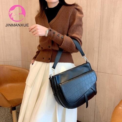 Women Fashion Leather Crossbody Saddle Bag Solid Color Shoulder Messenger Sling Bags Ladies Small Travel Purses Handbags