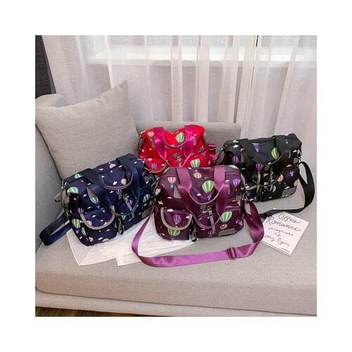 Womens Nylon Cloth printing Shoulder Bag Large Capacity 2019 New Korean Wild Casual Fashion Lady Messenger Bag