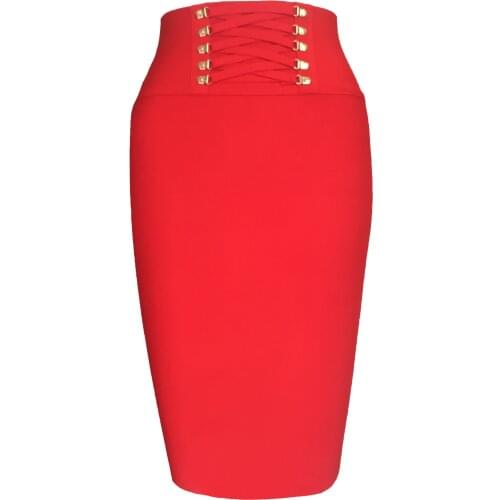 Bandage Skirts Womens Sexy Women Clothes Pencil 2020 Summer Black High Waist Skirt Harajuku Vintage Clothes