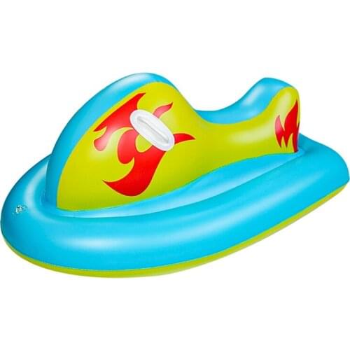 Winter Summer Water Toy Pvc Motorboat Pool Float Inflatable Jet Ski Pool Toys Marine Motor Boat Booster Air Water Boat