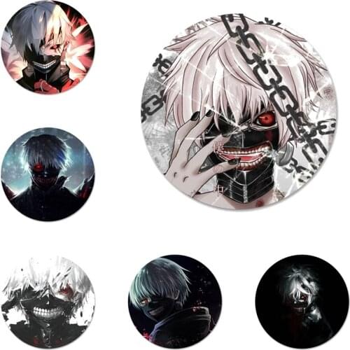 Japanese anime Tokyo Ghoul Icons Pins Badge Decoration Brooches Metal Badges For Clothes Backpack Decoration 58mm