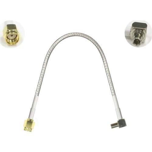 1PC 3G modem cable TS9 male right angle to RP SMA male plug pigtail RG316/RG174 15/30/50/100cm NEW wholesale price