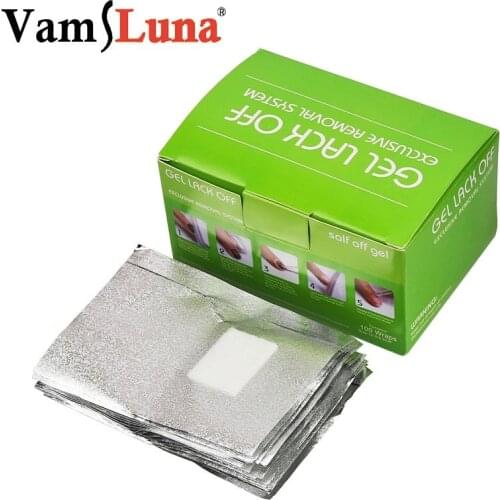 1000Pcs/Lot Aluminium Foil Nail Art Soak Off Acrylic Gel Polish Nail Removal Wraps Remover Makeup Tool Nail Carel