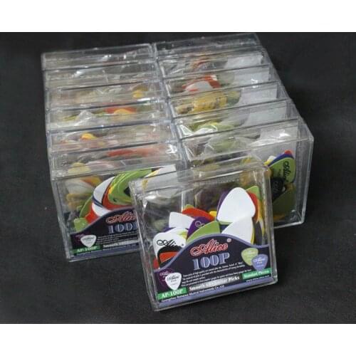 1300pcs Alice AP-100P Thirteen Case Smooth ABS Guitar Picks Standard Plectra Box-packed