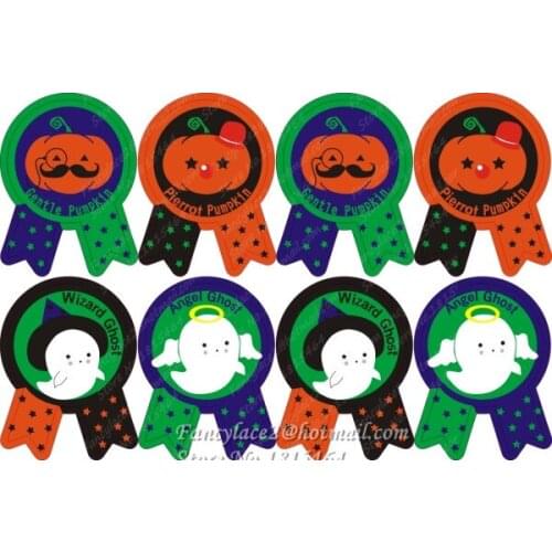 80pcs Halloween Stickers Bats Halloween Window Glass Stickers Baking Seal Sticker HandMade Package Paper Tags Labels Stationery