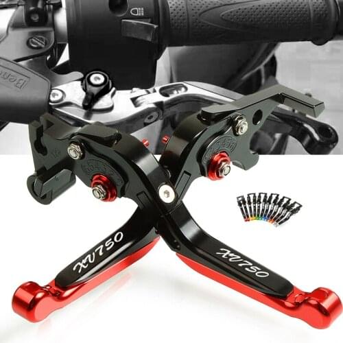 Motorcycle Accessories CNC Brake Clutch Levers Adjustable Folding Extendable For yamaha XV700 750 XV750 XV750SE XV 750 SE lever