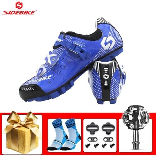 SIDEBIKE Sapato Ciclismo Mtb Cycling Shoes Unisex Bicicleta Triatlon Breathable Self-locking Non-slip Mountain Bike Sneakers