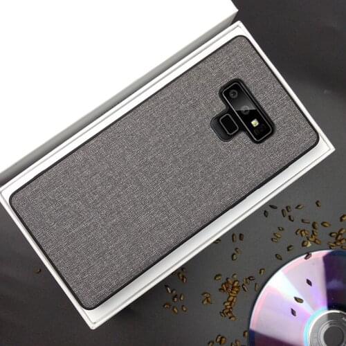 For Samsung Galaxy Note 9 Case Luxury Skin Coque Silicone edge fabric back cover protective cases for samsung note 9 phone shell