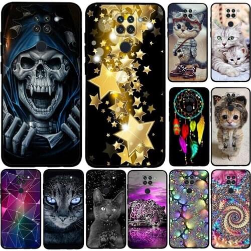 For Xiaomi Redmi 10X 4G Case 6.53" Fashion Painted Soft TPU Silicone Back Cover for Fundas Xiomi Redmi Note 9 Phone Bags Cases