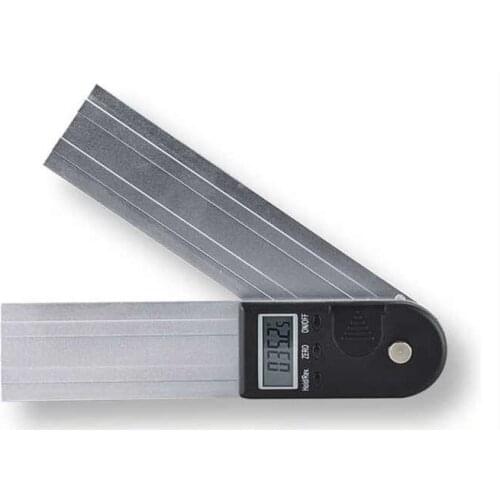 0-200MM 0.05 digital stainless steel electric protractor IP54 water proof universal woodworker meter goniometer angle square gau