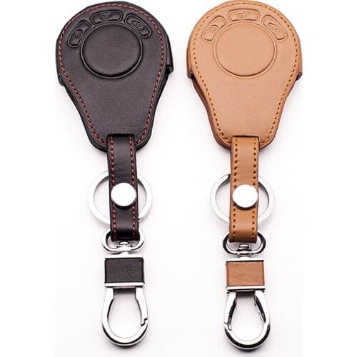 For BMW Mini Cooper Convertible Clubman R56 R57 R58 R60 R61 3 buttons high quality Genuine Leather Car Key Case Cover Shell