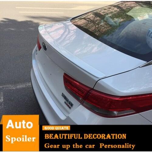 For Kia Optima K5 Spoiler 2016-2019 Sport ABS Material Car Rear Wing Primer Color For Kia New K5 Trunk Rear Spoiler decoration