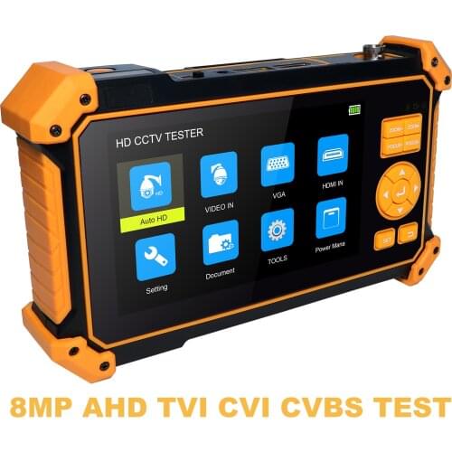 H51tester TVI CVI AHD 8MP HDMI in H51 H52 CCTV monitoring tester 5-in-1 5inch CCTV camera monitor professional DC12V output